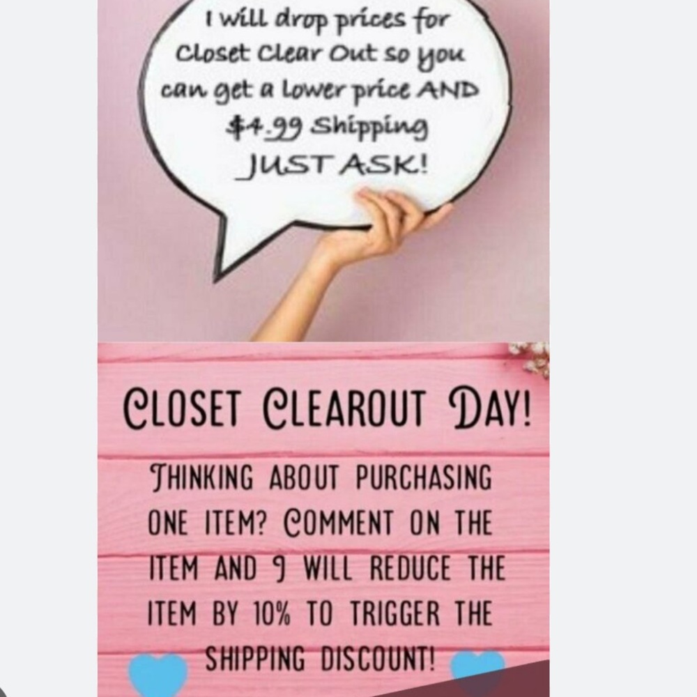 Closet Clearout Promotion! Get 10% off & $4.99 shipping on 1️⃣ item! See details